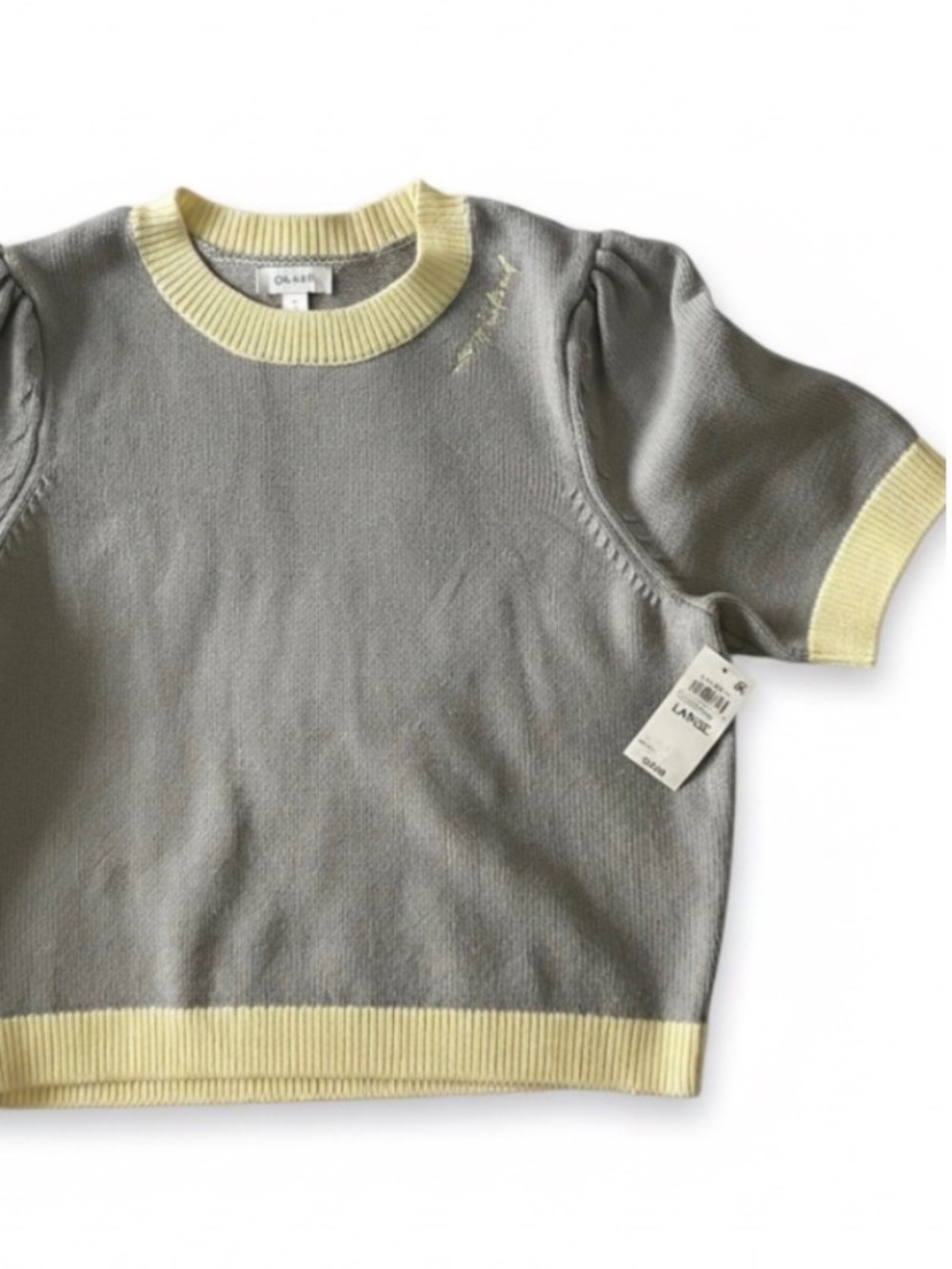 NWT On 34th short sleeve sweater large